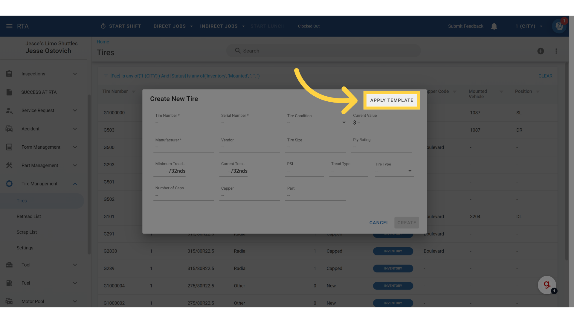 Click 'Apply Template'